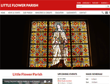 Tablet Screenshot of littleflowerregina.ca